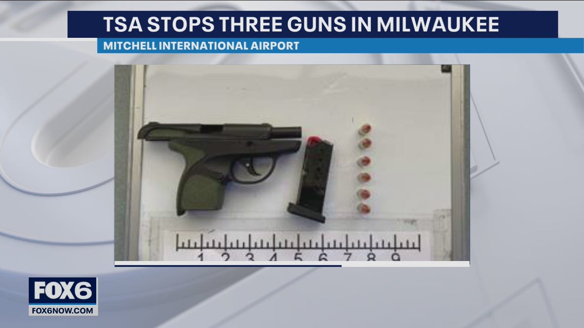 Milwaukee airport TSA finds 3 handguns at security